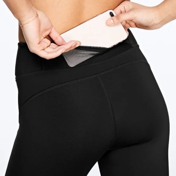 PINK Victoria's Secret Ultimate Featherweight Floral Mesh Panel Leggings Size M - Picture 8 of 15